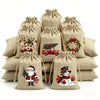 Christmas Burlap Gift Bags