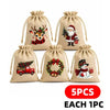 Christmas Burlap Gift Bags