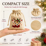 Christmas Burlap Gift Bags
