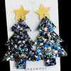 Christmas Themed Acrylic Dangle Earrings