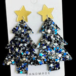 Christmas Themed Acrylic Dangle Earrings
