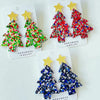 Christmas Themed Acrylic Dangle Earrings