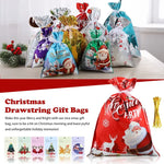 Christmas Drawstring Gift Bags Set