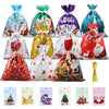 Christmas Drawstring Gift Bags Set