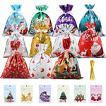 Christmas Drawstring Gift Bags Set