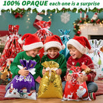 Christmas Drawstring Gift Bags Set