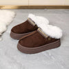 Round Toe Platform Ankle Boots