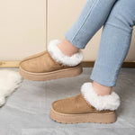 Round Toe Platform Ankle Boots