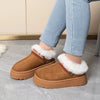 Round Toe Platform Ankle Boots
