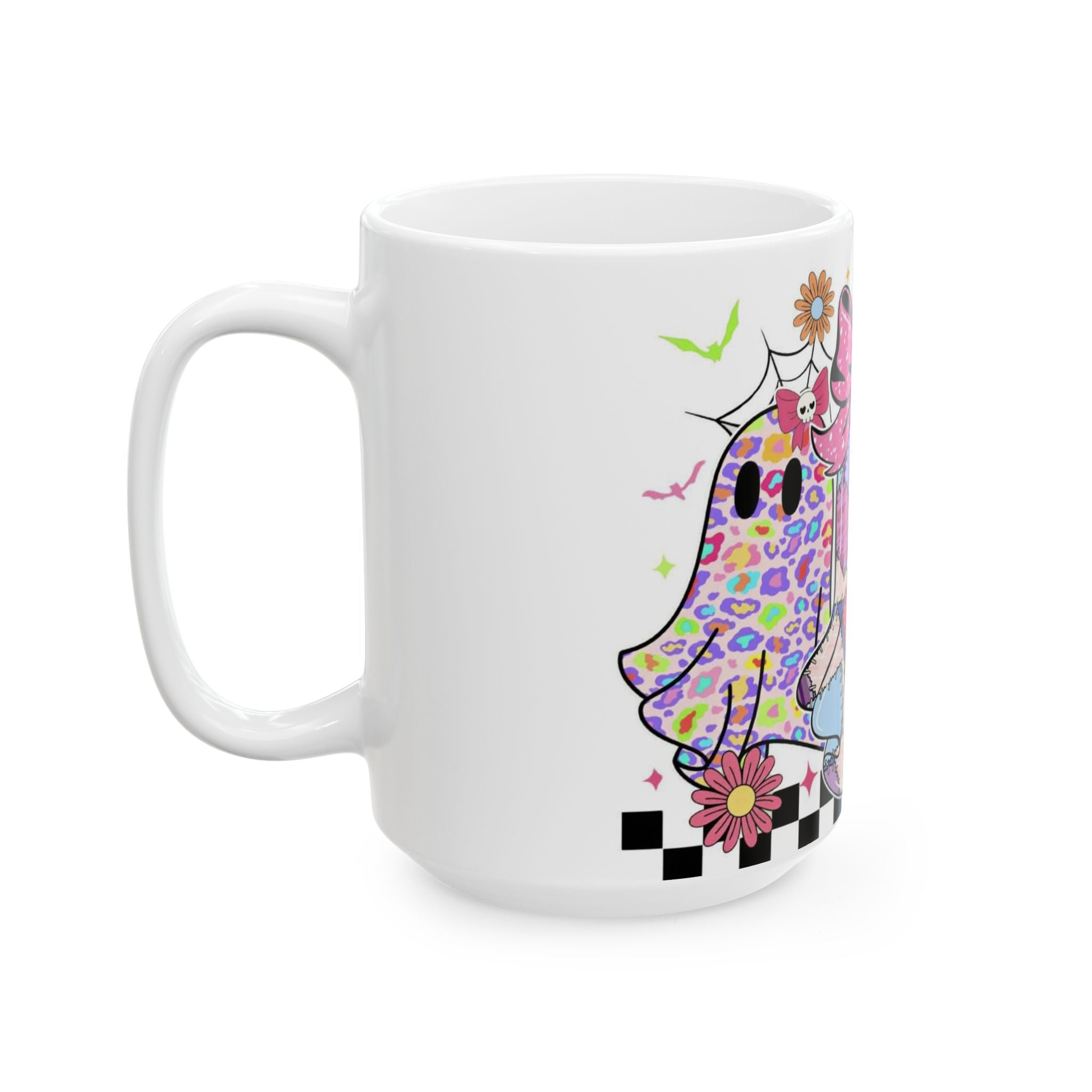 👻 Boo-tiful Patchwork Ghost Mug
