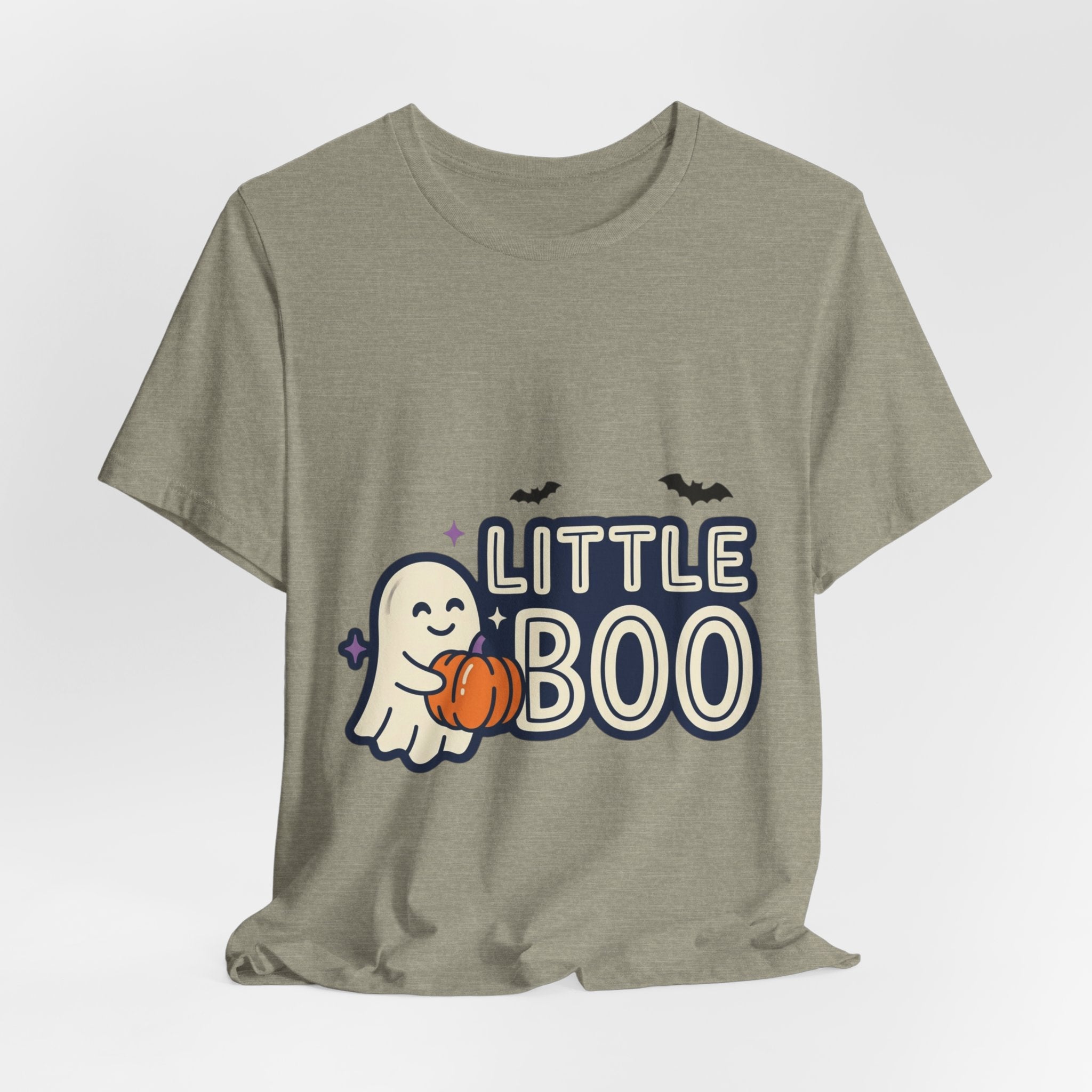 Little Boo Ghost Tee | Matching Halloween Family Shirts, Pumpkin, Bats