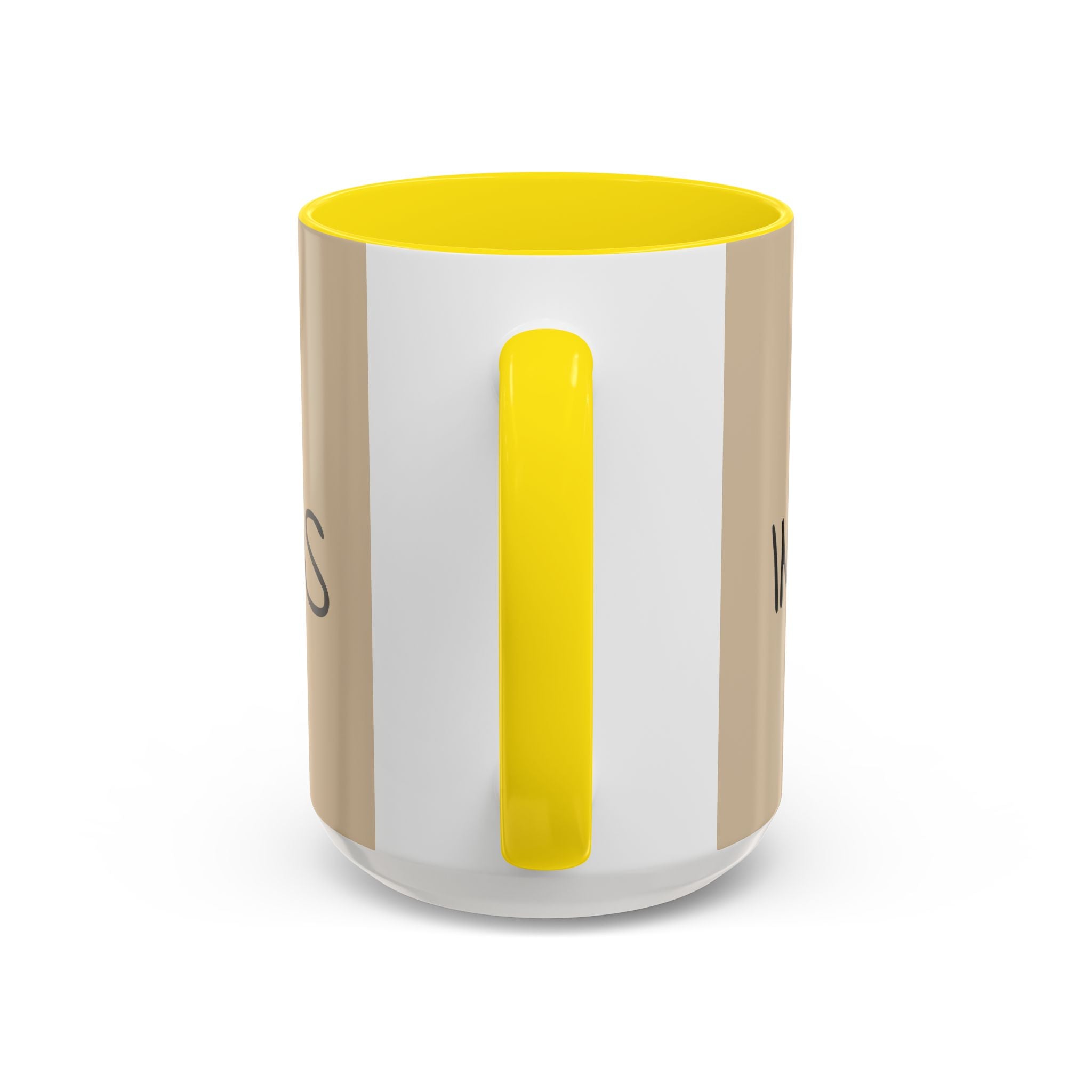 Coffee Mug — "Mom Fuel, Progress" Accent Mug with Heart (11/15oz)