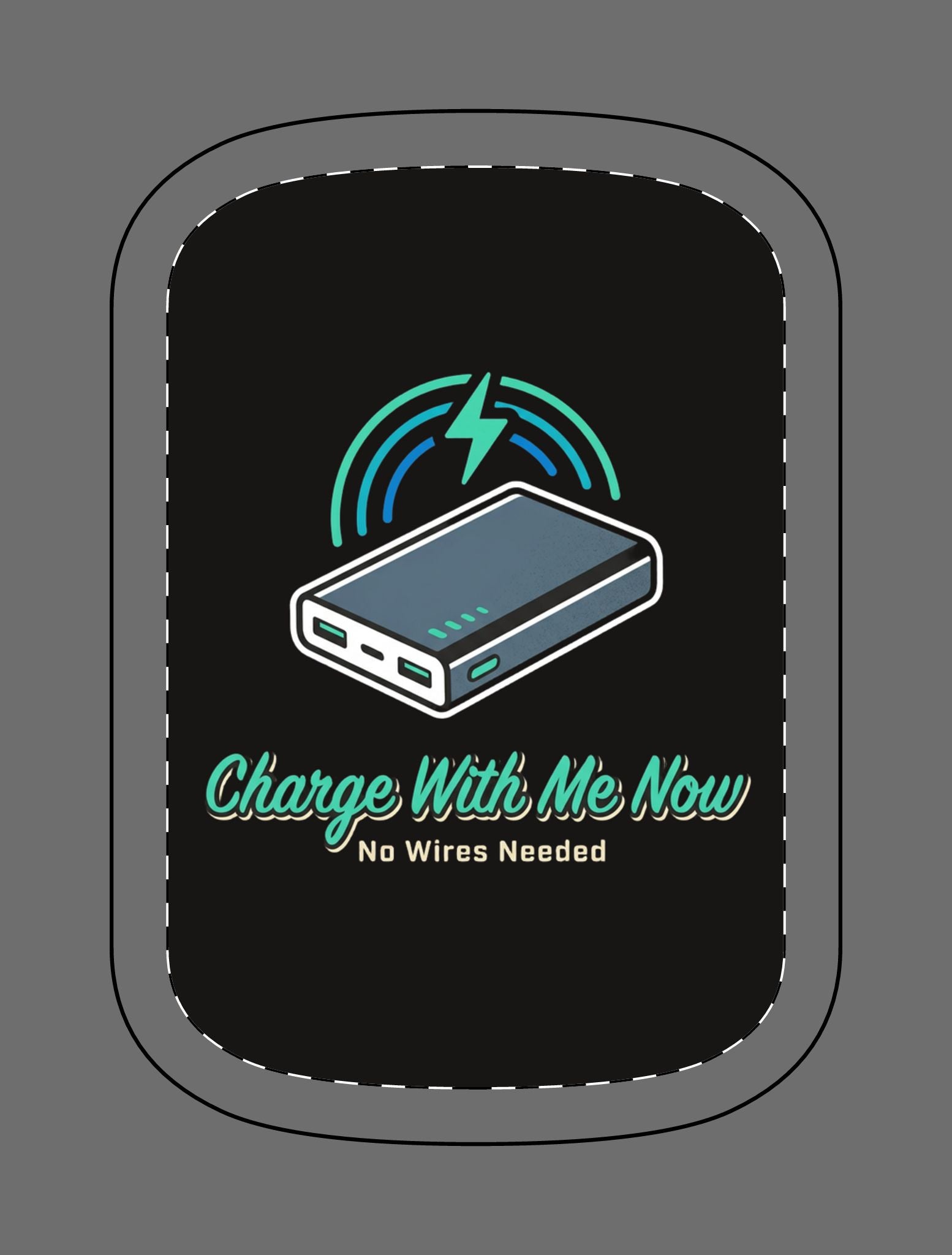 Magnetic Powerbank – 'Charge With Me Now' Wireless Portable Charger