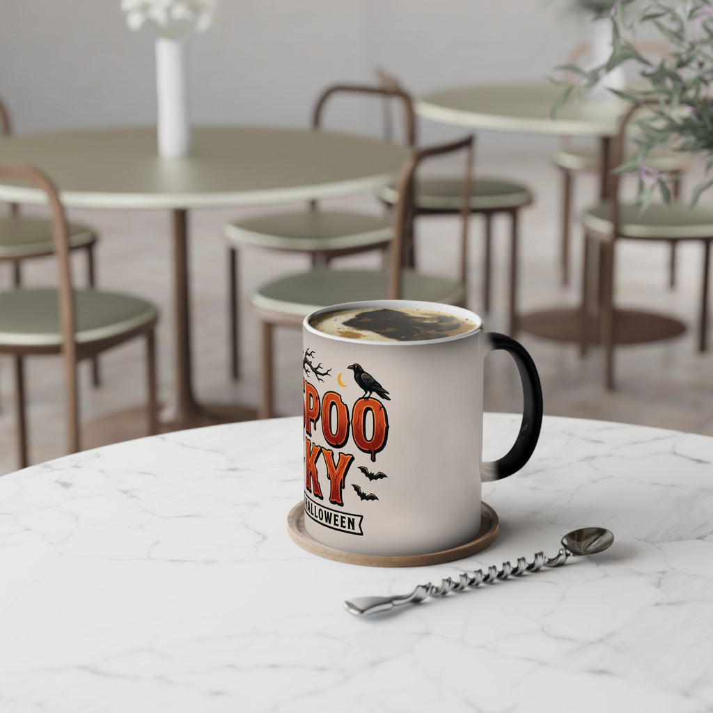 Color-Changing Mug — "Spooky Halloween" Magic Heat-Sensitive Coffee Cup