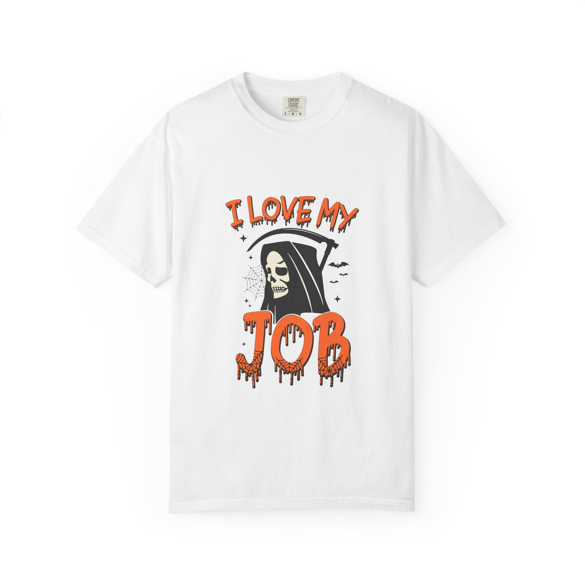 💀 I Love My Job Grim Reaper Tee | Funny Halloween Work Shirt