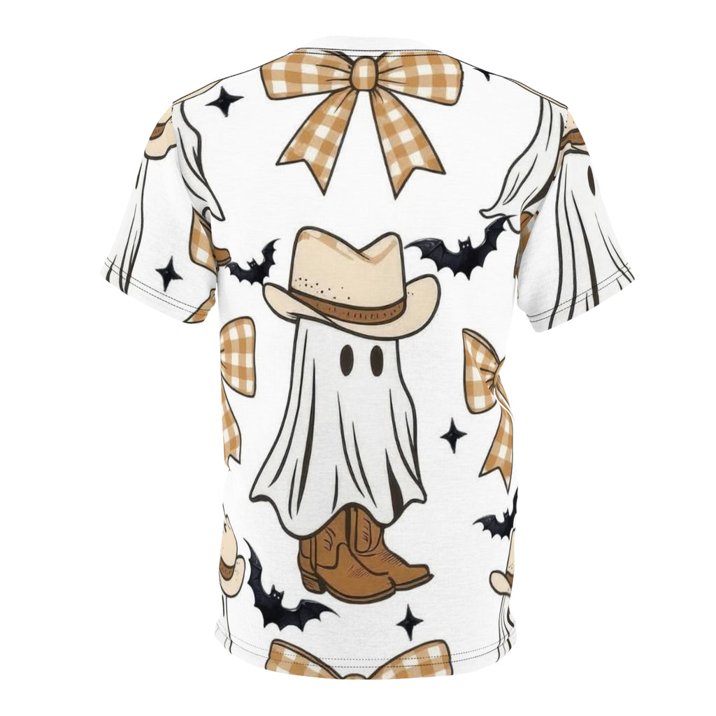 Cowboy Ghost Pattern Tee — Cute Western