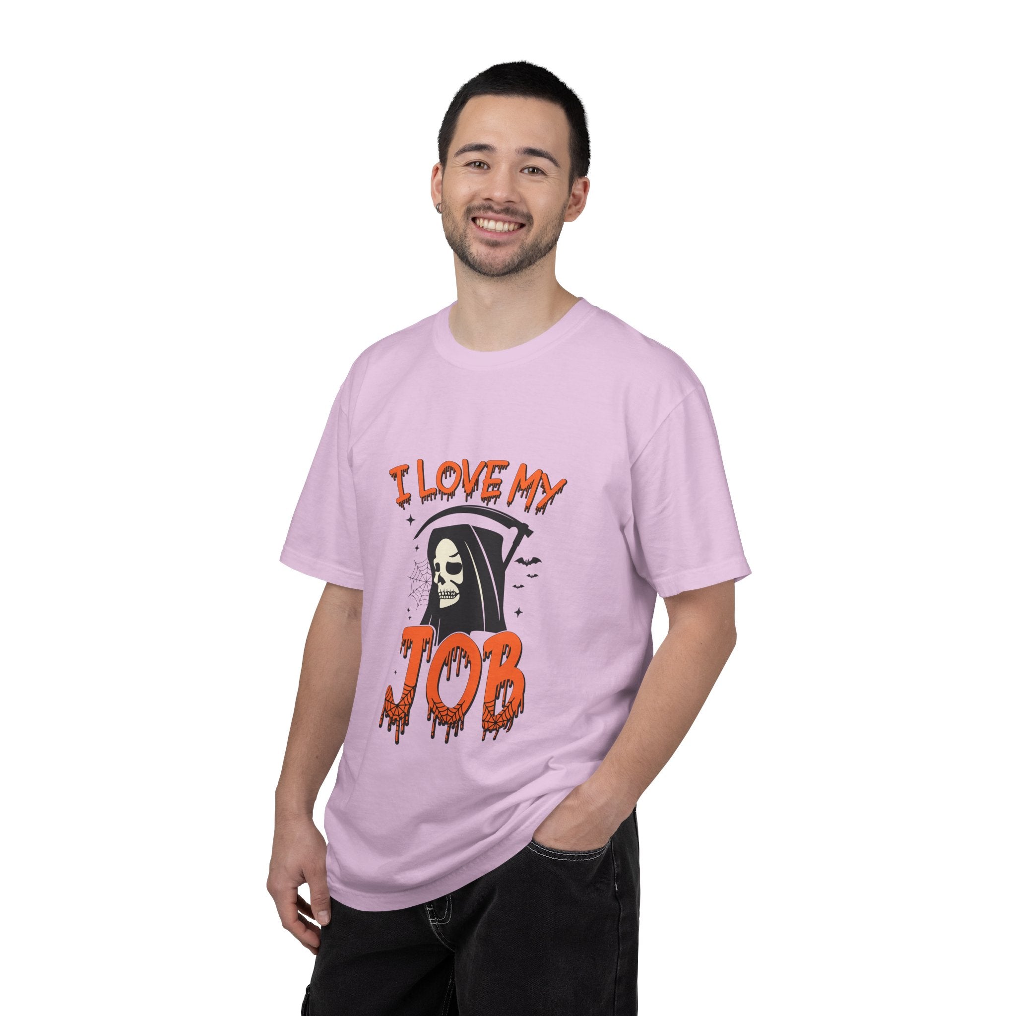 💀 I Love My Job Grim Reaper Tee | Funny Halloween Work Shirt