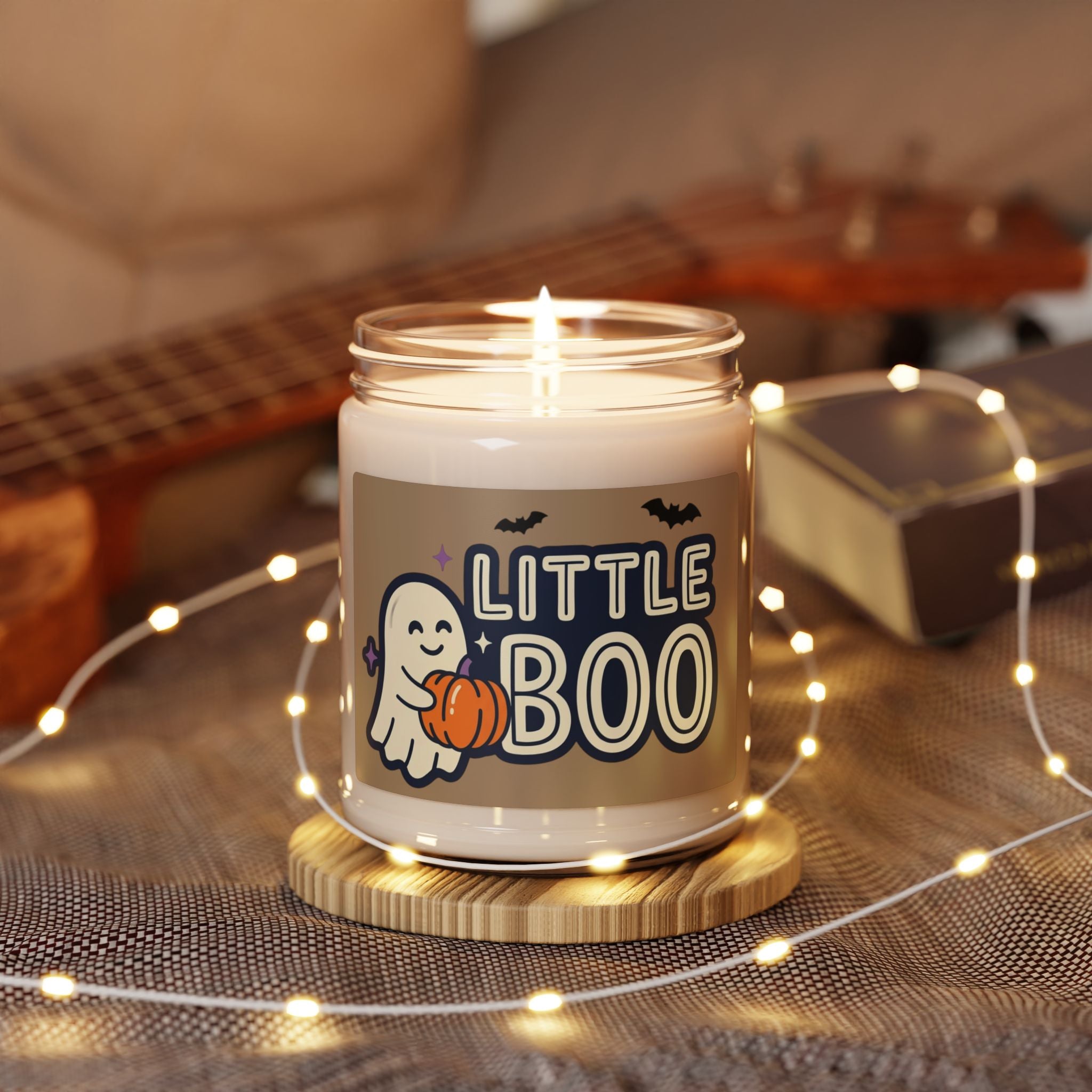 Little Boo Candle | Halloween Soy Candle, Pumpkin Ghost Label