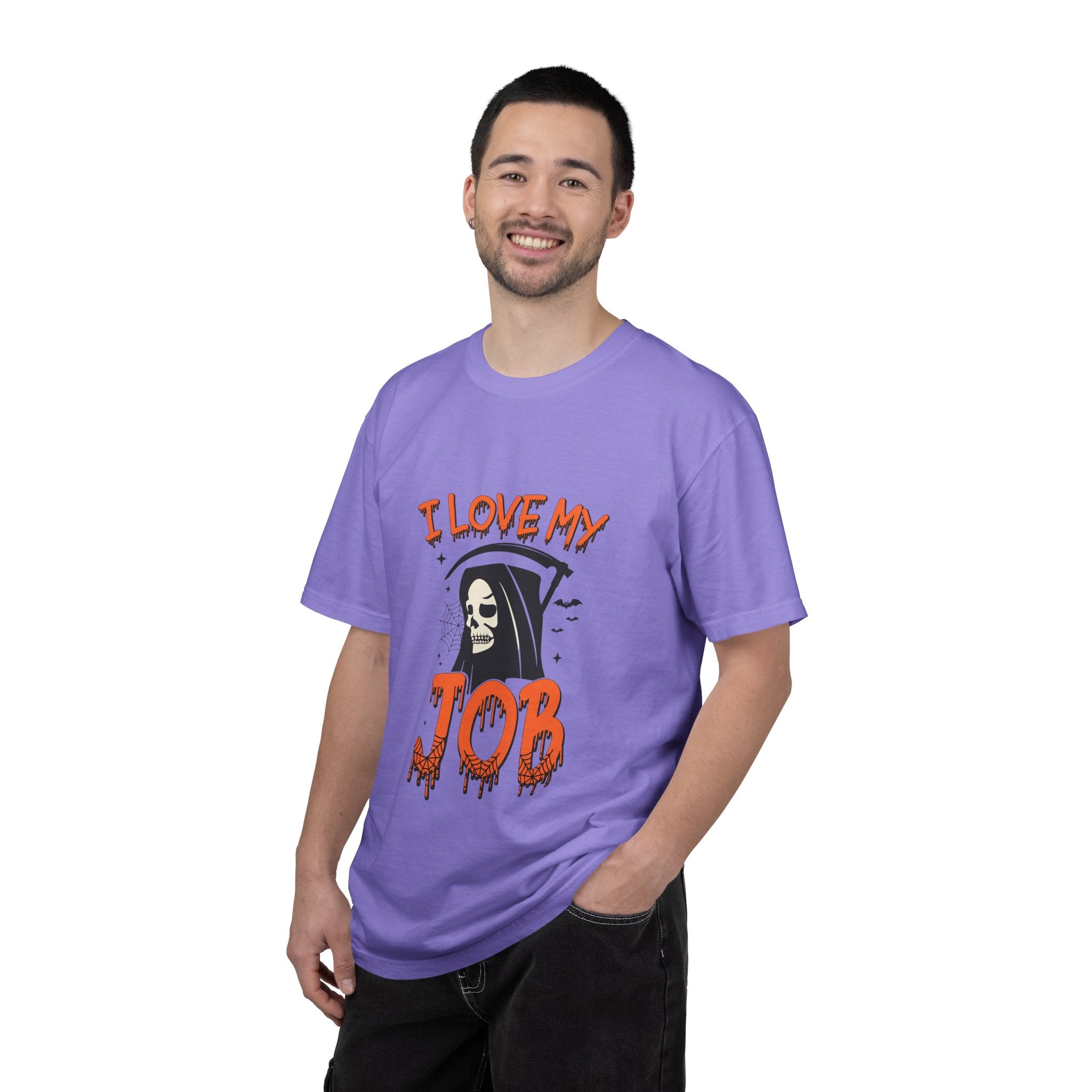 💀 I Love My Job Grim Reaper Tee | Funny Halloween Work Shirt