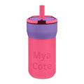 Engraved 12oz Kids Leakproof Straw Tumbler — Personalized Insulated Cup for School & Travel