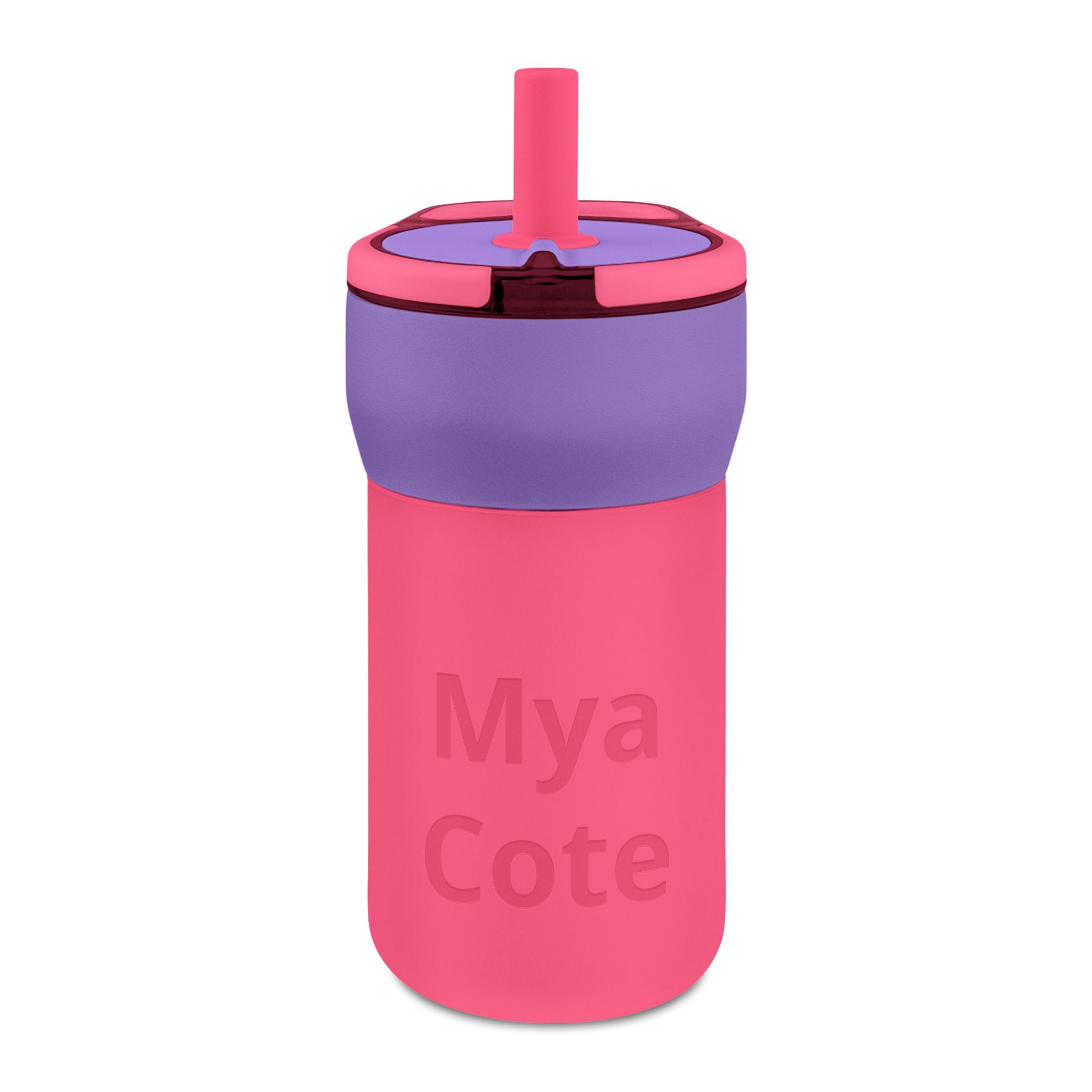 Engraved 12oz Kids Leakproof Straw Tumbler — Personalized Insulated Cup for School & Travel