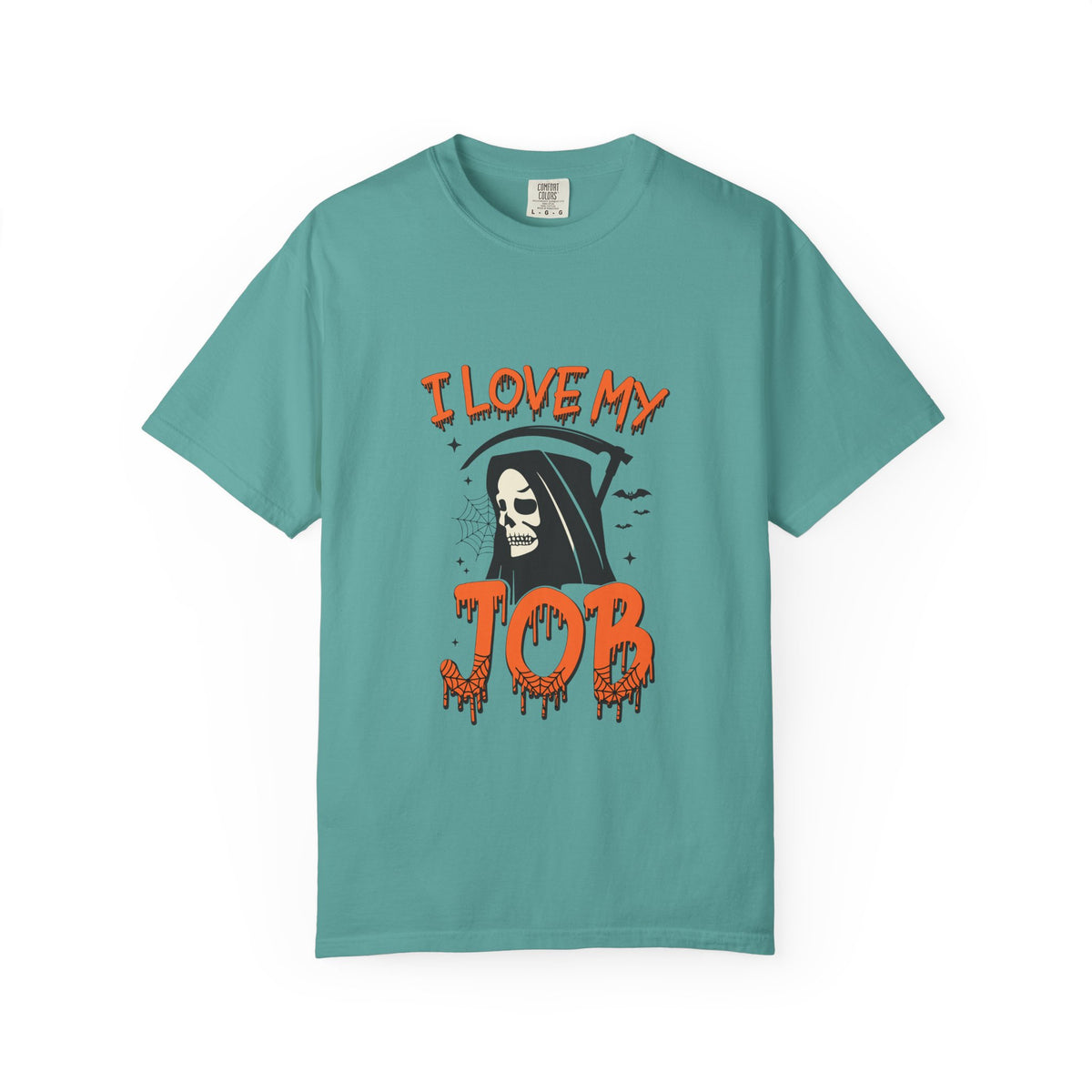 💀 I Love My Job Grim Reaper Tee | Funny Halloween Work Shirt