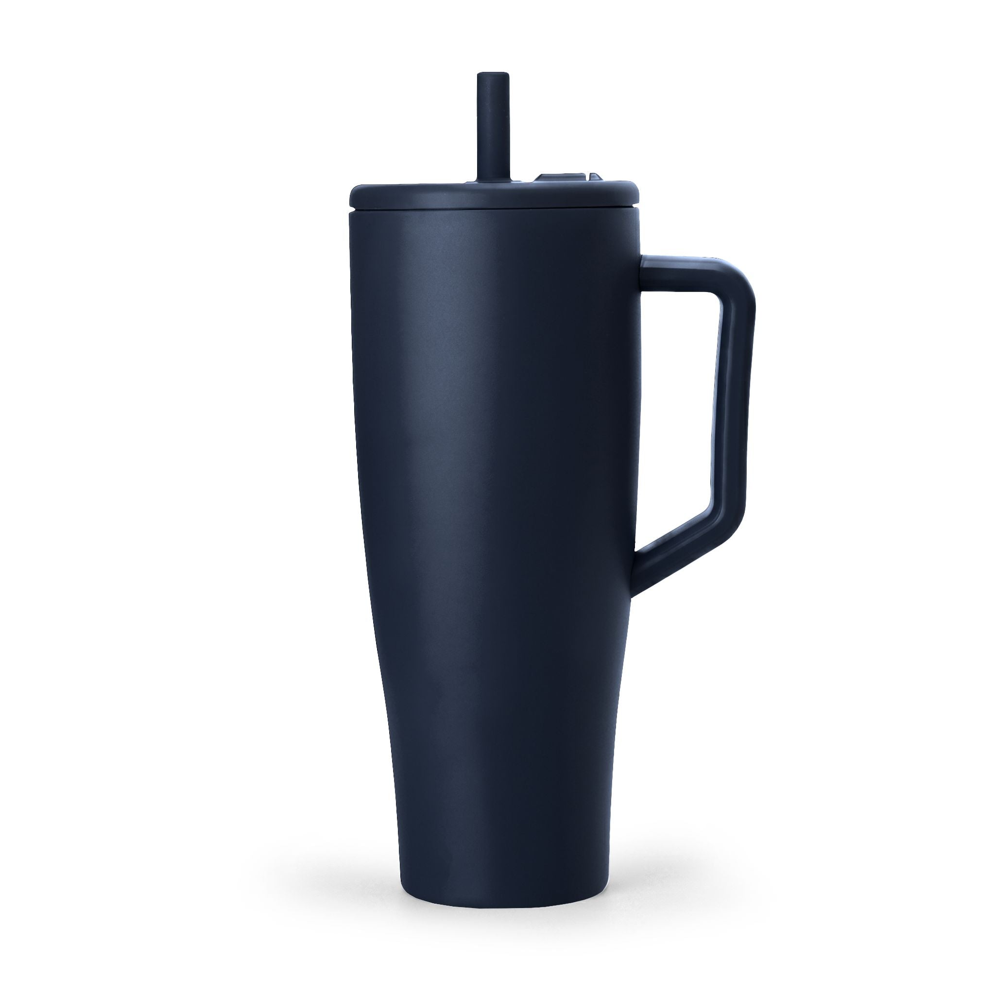 40oz Insulated Travel Tumbler with Handle & Lid — Engravable Stainless Steel Mug