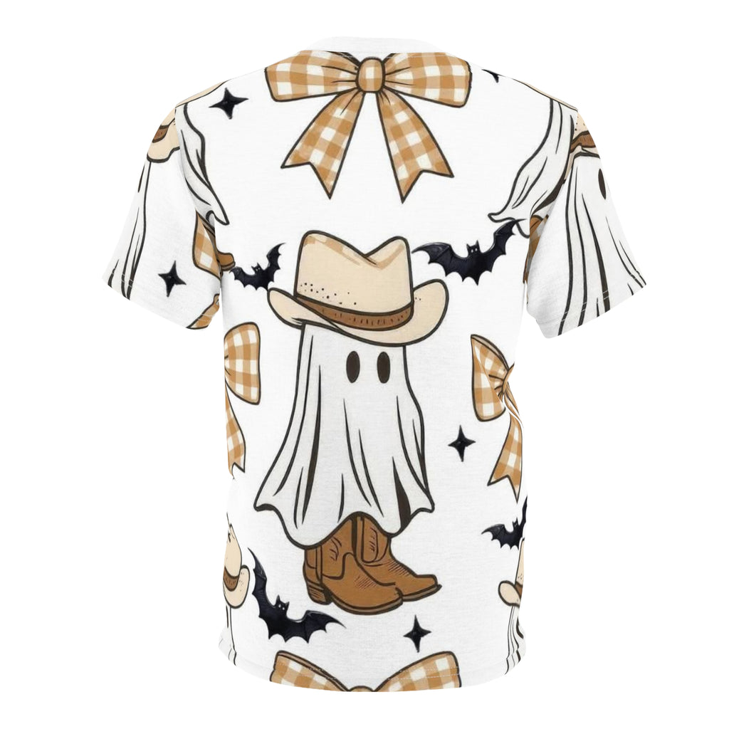 Cowboy Ghost Pattern Tee — Cute Western