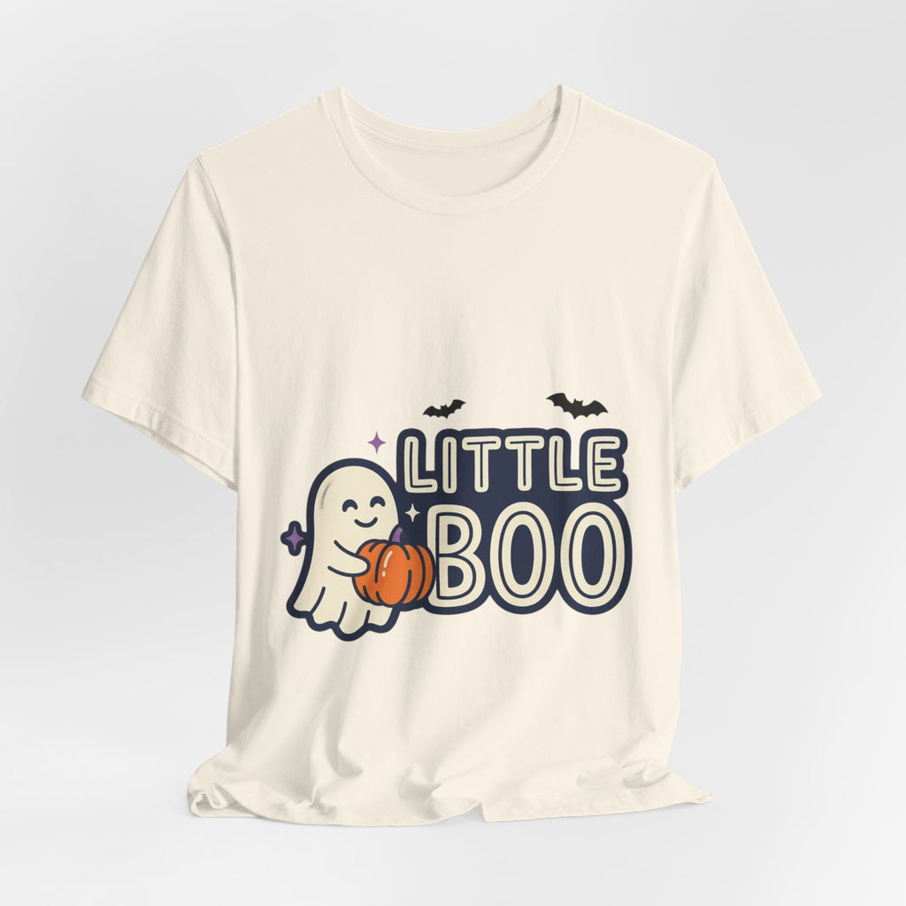 Little Boo Ghost Tee | Matching Halloween Family Shirts, Pumpkin, Bats