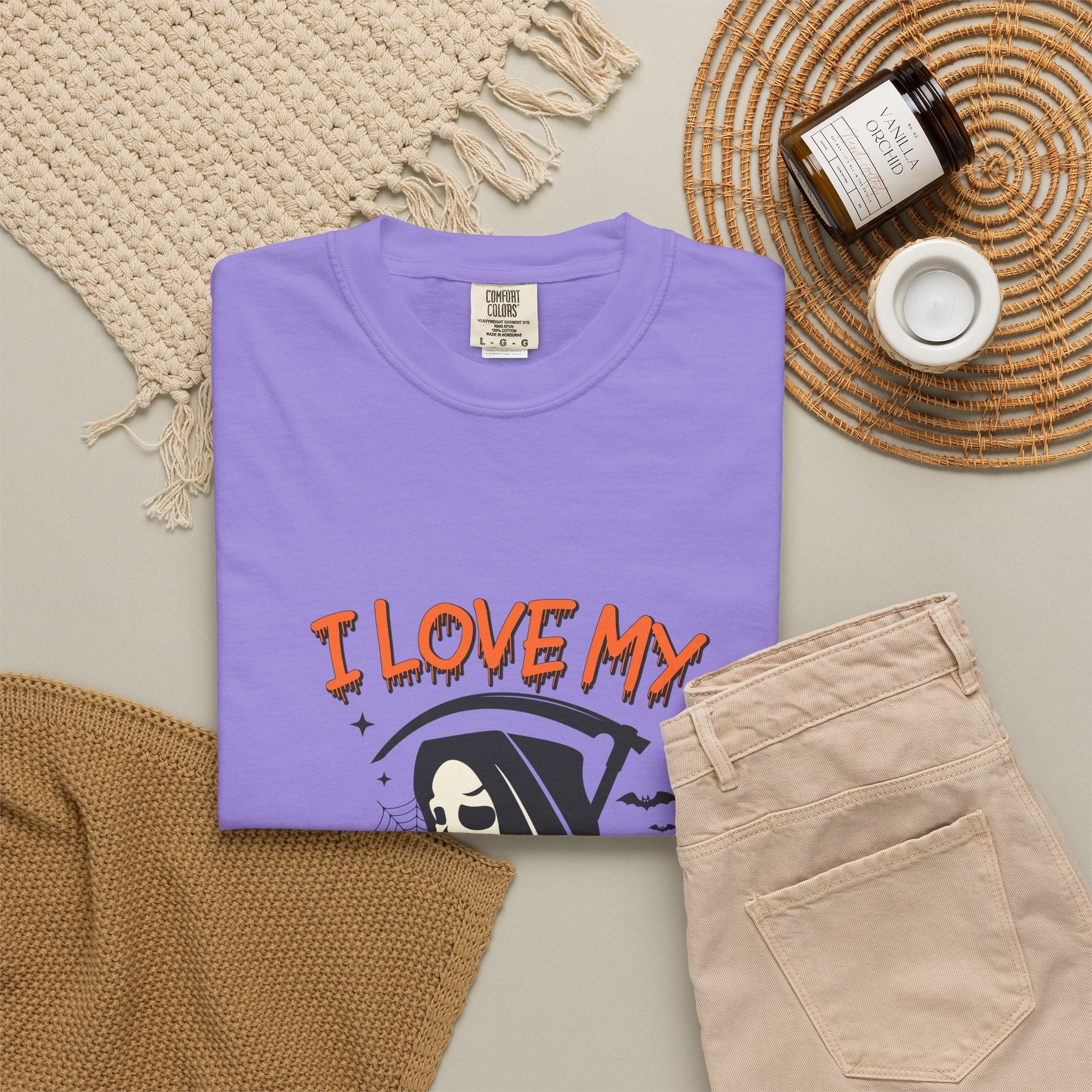 💀 I Love My Job Grim Reaper Tee | Funny Halloween Work Shirt