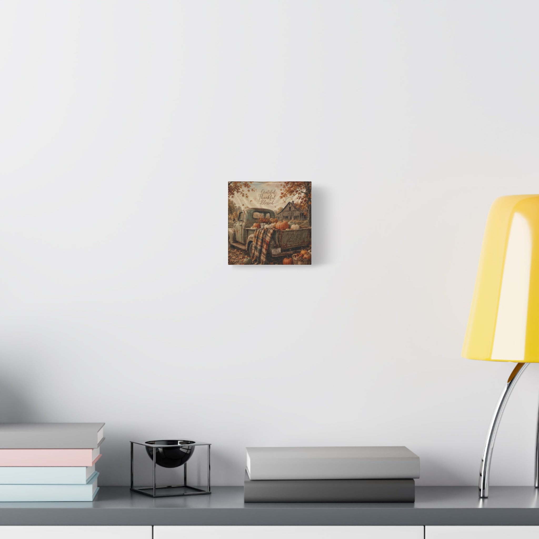 Grateful Thankful Blessed Fall Canvas