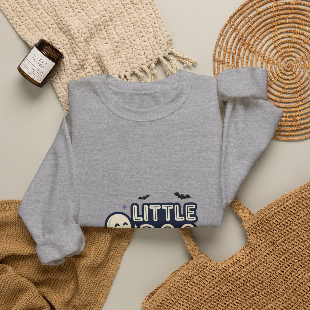 Little Boo Sweatshirt — Cute Halloween Ghost Crewneck for Kids & Parents