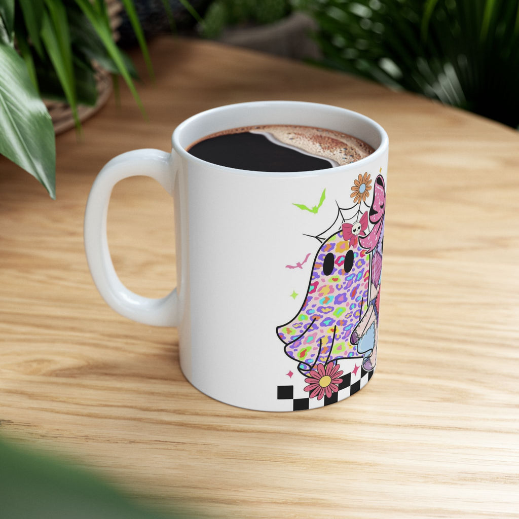 👻 Boo-tiful Patchwork Ghost Mug