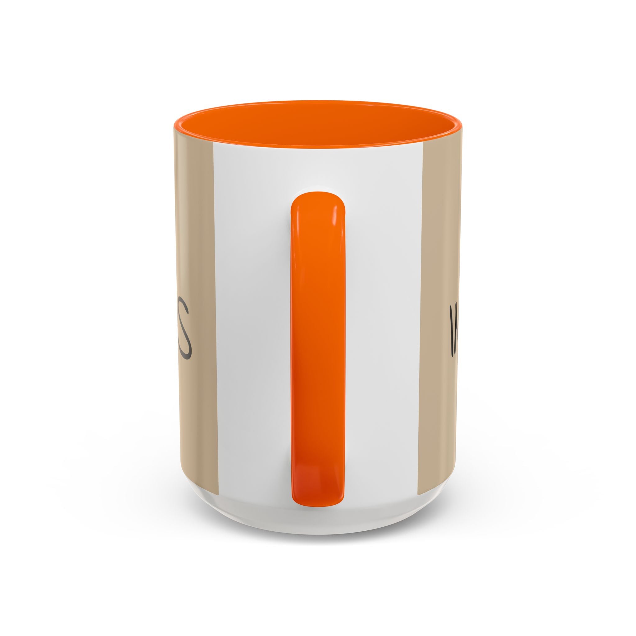 Coffee Mug — "Mom Fuel, Progress" Accent Mug with Heart (11/15oz)