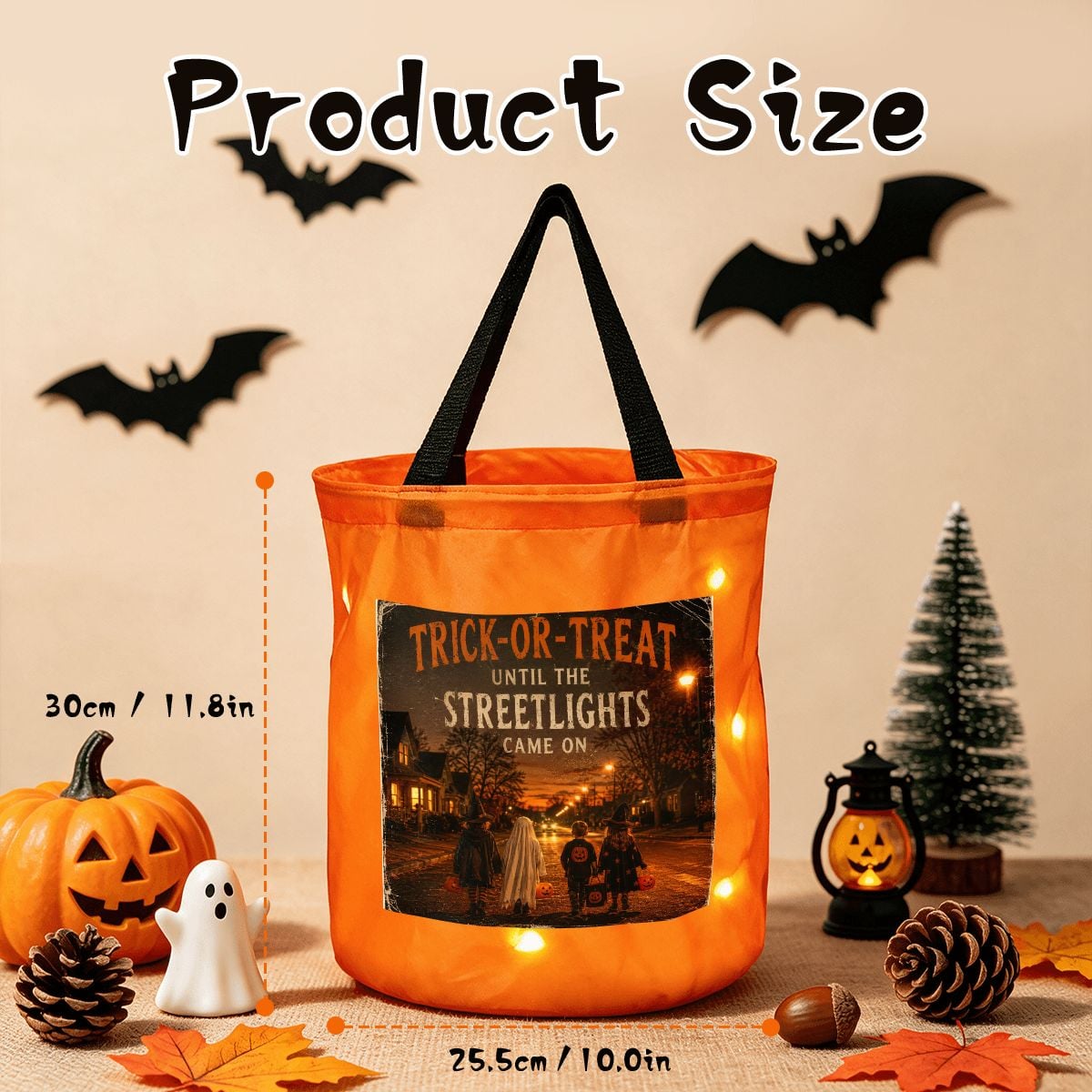 Light Up Halloween Basket