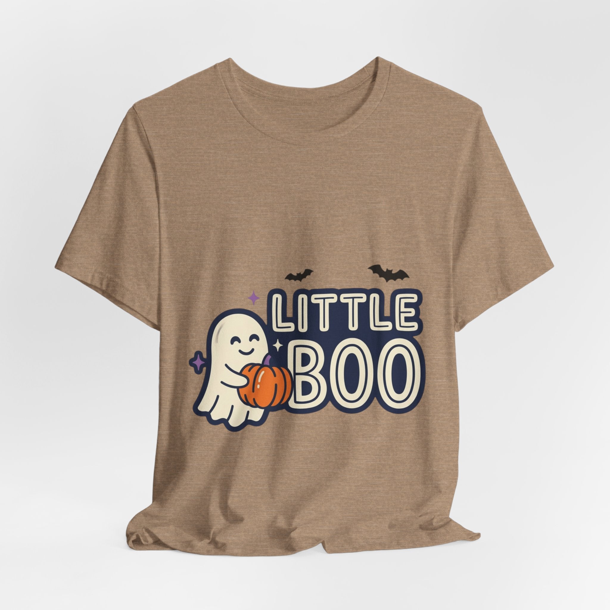 Little Boo Ghost Tee | Matching Halloween Family Shirts, Pumpkin, Bats