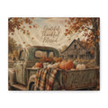 Grateful Thankful Blessed Fall Canvas