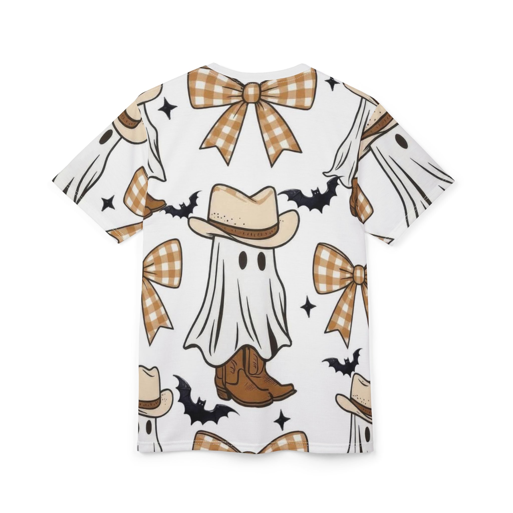 Cowboy Ghost Pattern Tee — Cute Western
