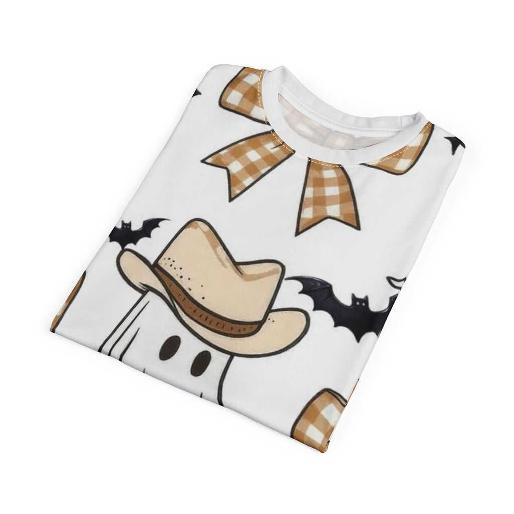 Cowboy Ghost Pattern Tee — Cute Western
