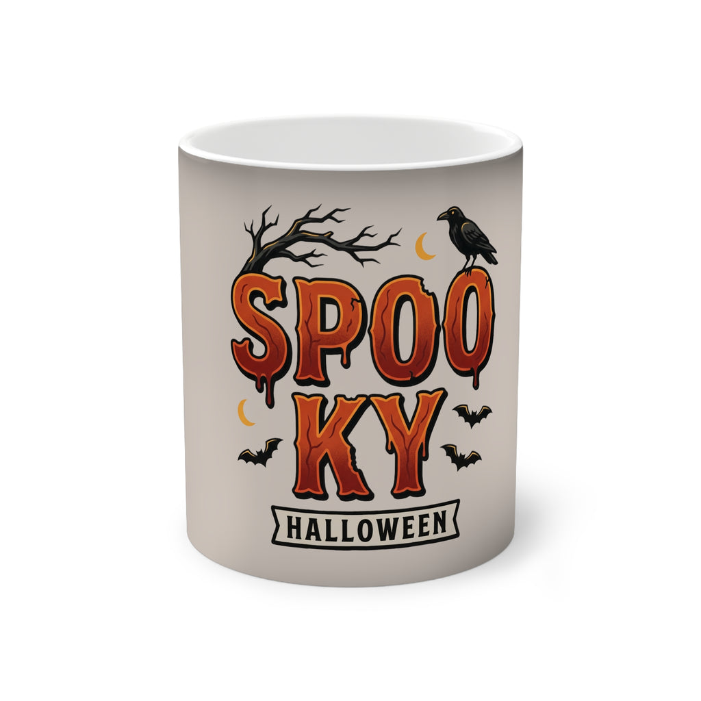 Color-Changing Mug — "Spooky Halloween" Magic Heat-Sensitive Coffee Cup