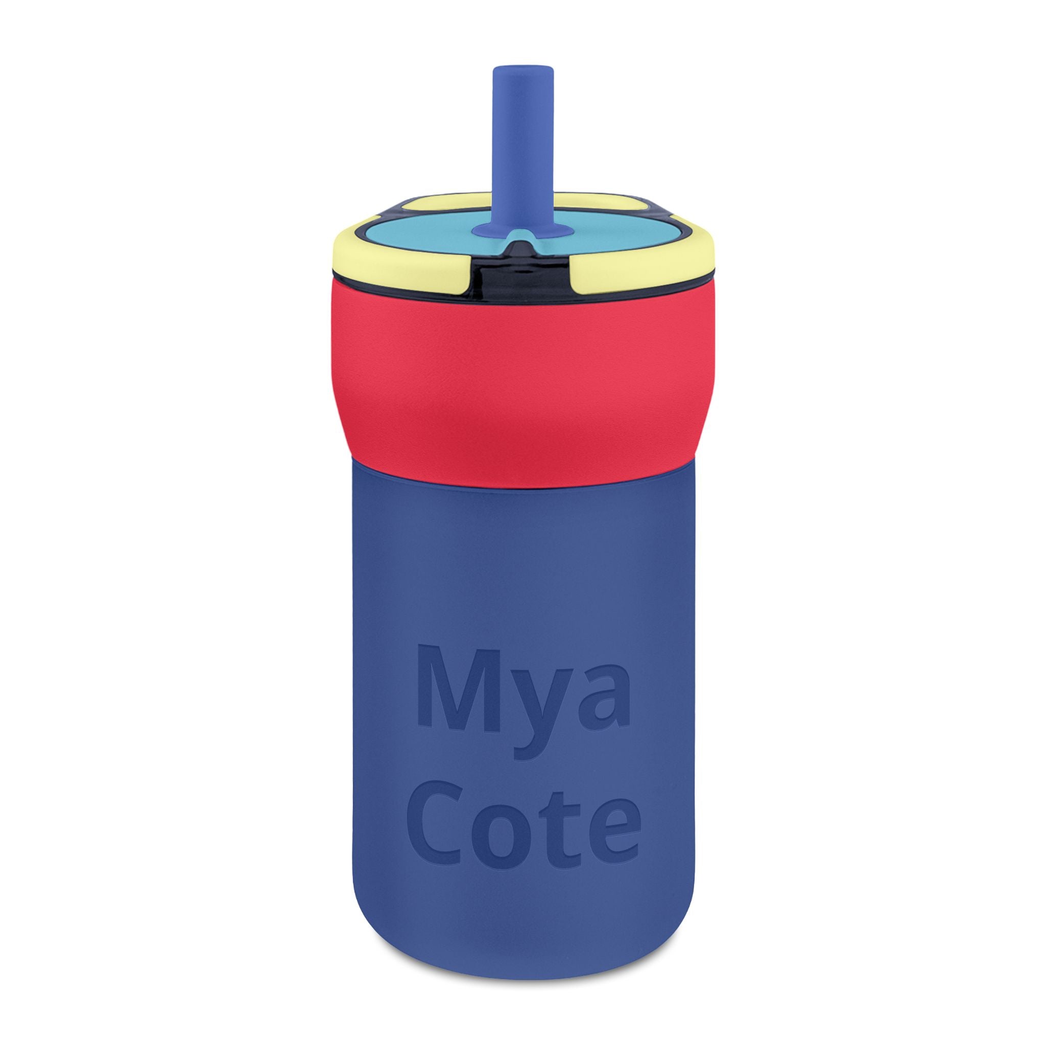 Engraved 12oz Kids Leakproof Straw Tumbler — Personalized Insulated Cup for School & Travel