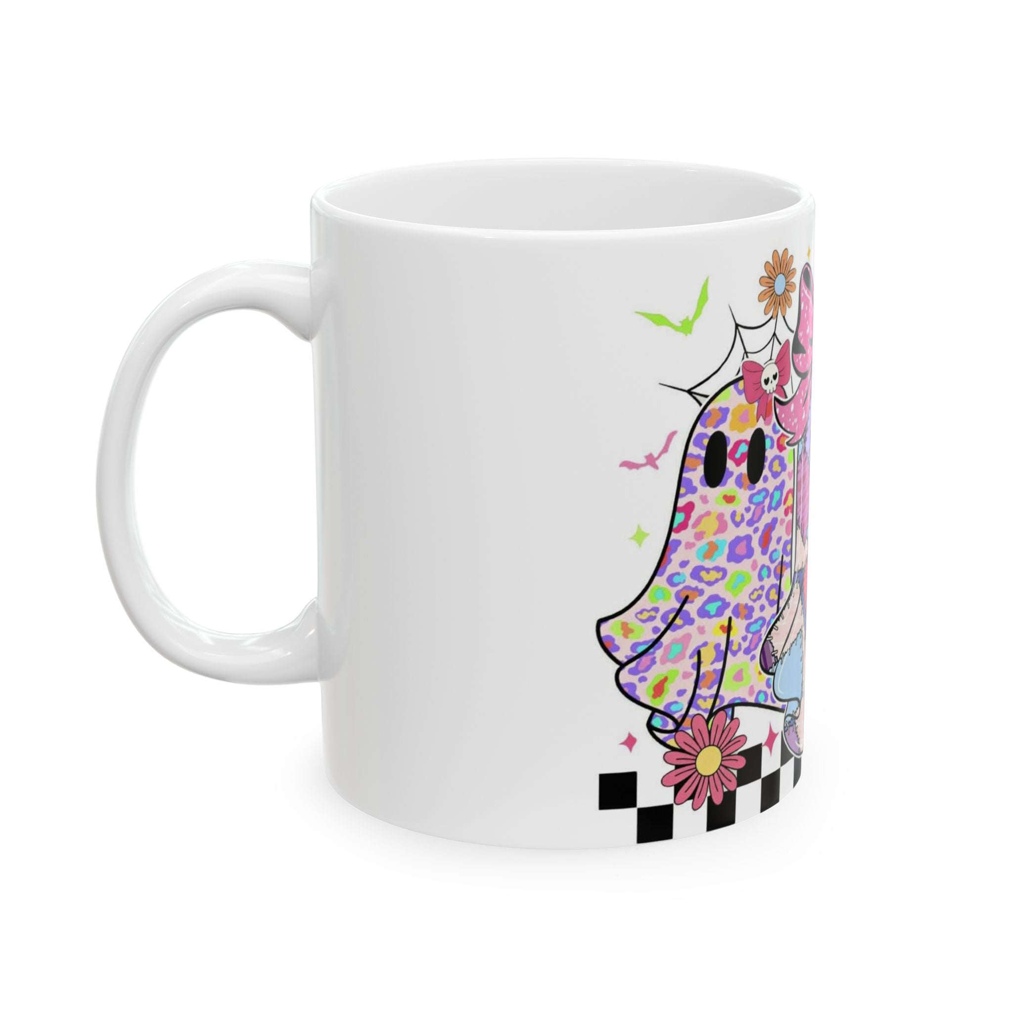 👻 Boo-tiful Patchwork Ghost Mug