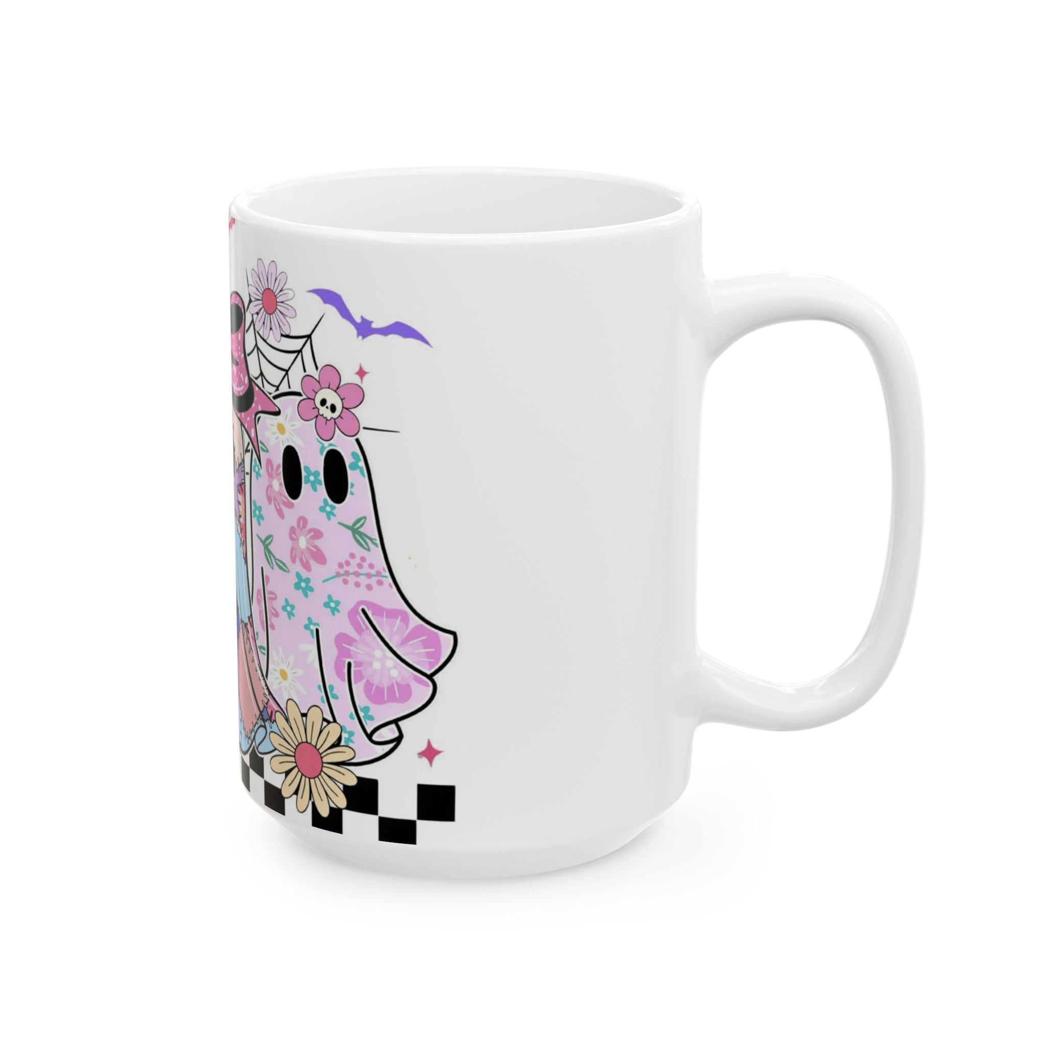 👻 Boo-tiful Patchwork Ghost Mug