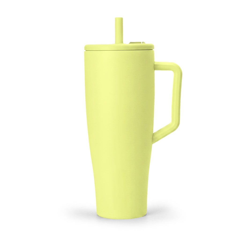 40oz Insulated Travel Tumbler with Handle & Lid — Engravable Stainless Steel Mug
