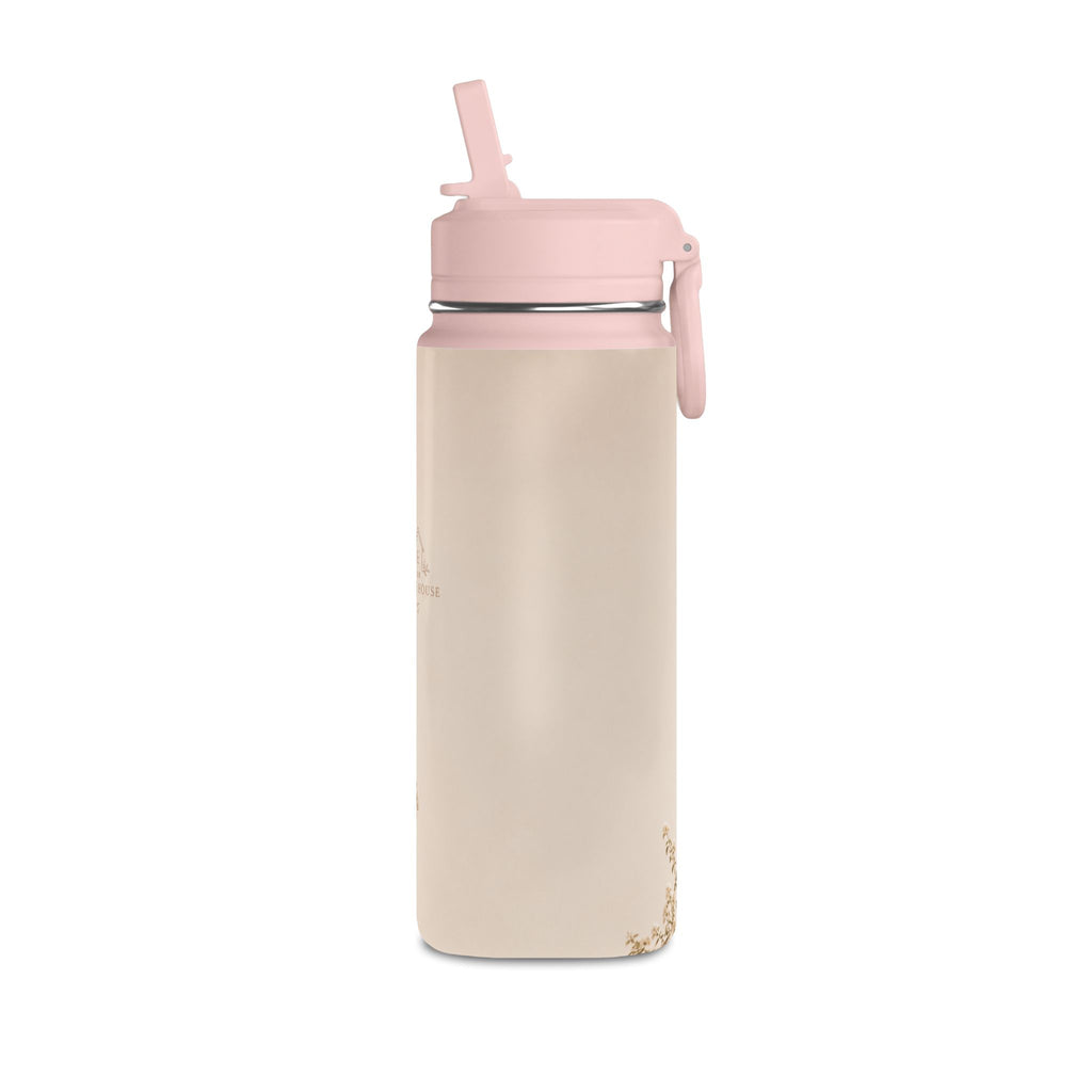 20oz Mini Water Bottle — Cozy Cottage Photo Stainless Straw Bottle
