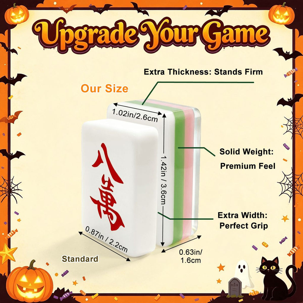 Witch's Familiar Halloween Mahjong Tiles