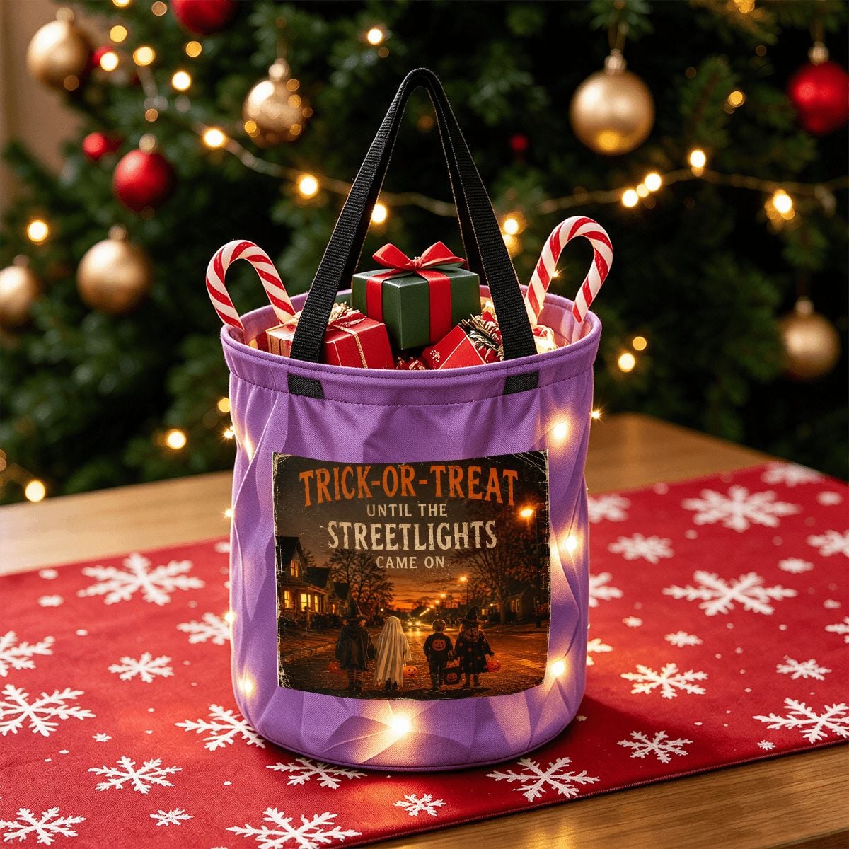 Light Up Halloween Basket