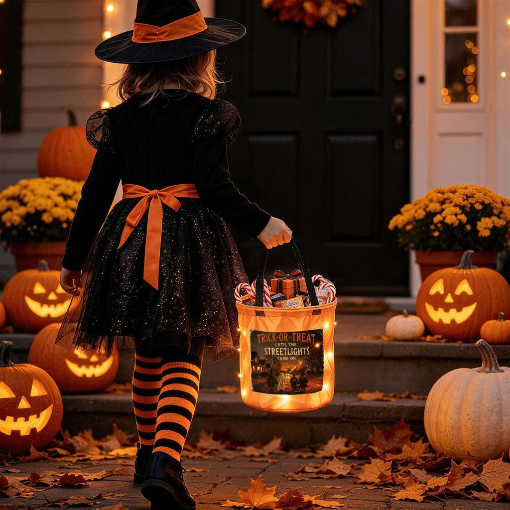 Light Up Halloween Basket