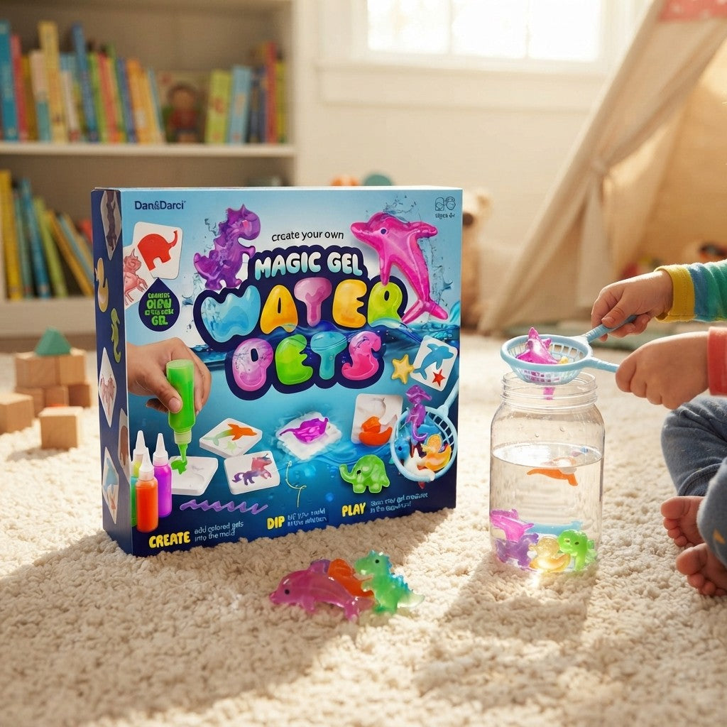 Dan & Darci Magic Water Pets Kit – Create Your Own Squishy Pets! 🌈💦