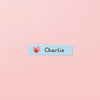 Personalized Heart Shape Name Tags